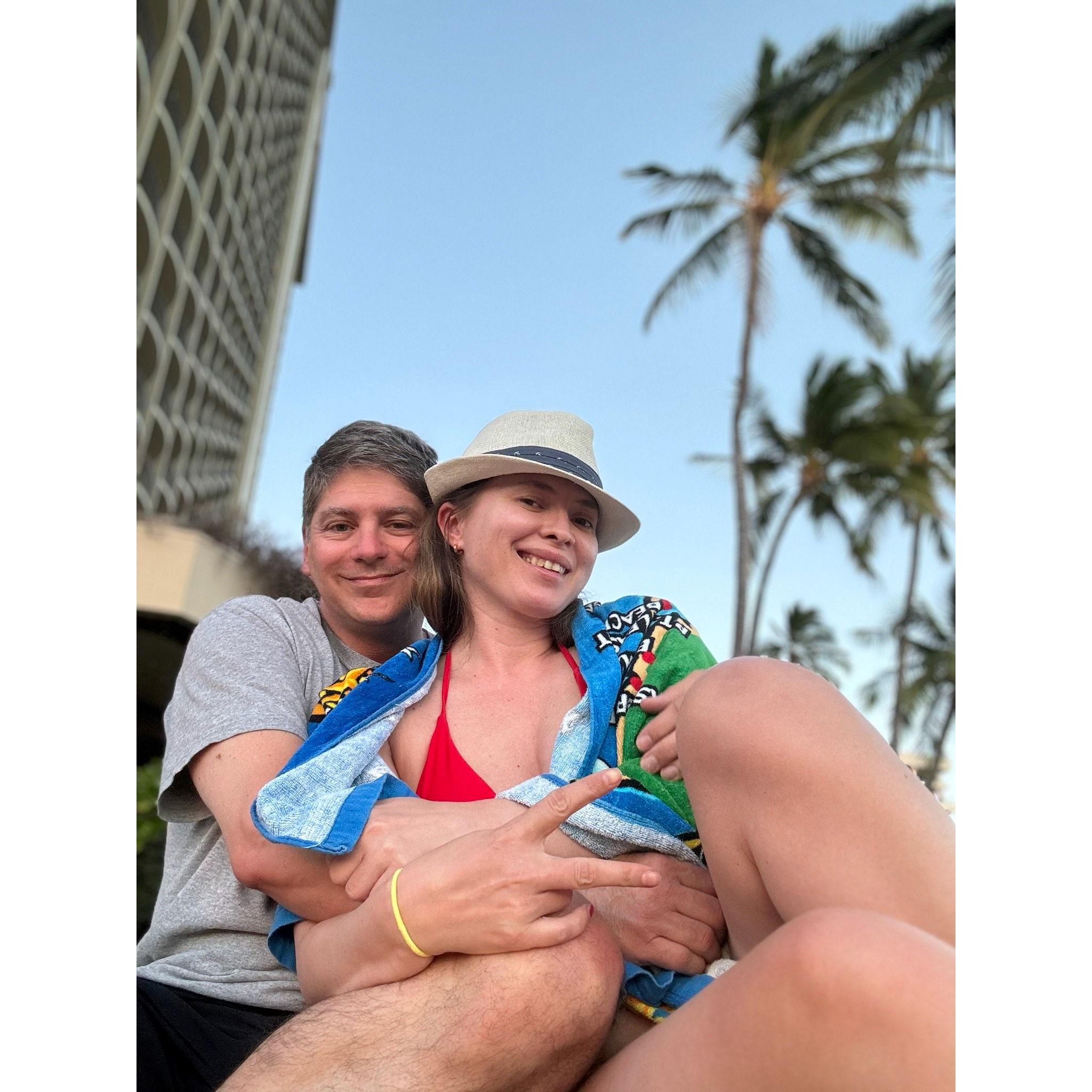 Our first long vacation together was to Hawaii, and it was pure magic. From sunsets on the beach to endless laughter, it was the trip that made us fall even more in love.