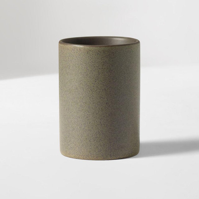 Speckled Ceramic Bath Accessories, Toothbrush Holder, Gray