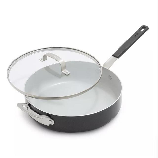 Bobby Flay by GreenPan Professional Grade Ceramic Nonstick 4.5QT Saute Pan with Lid