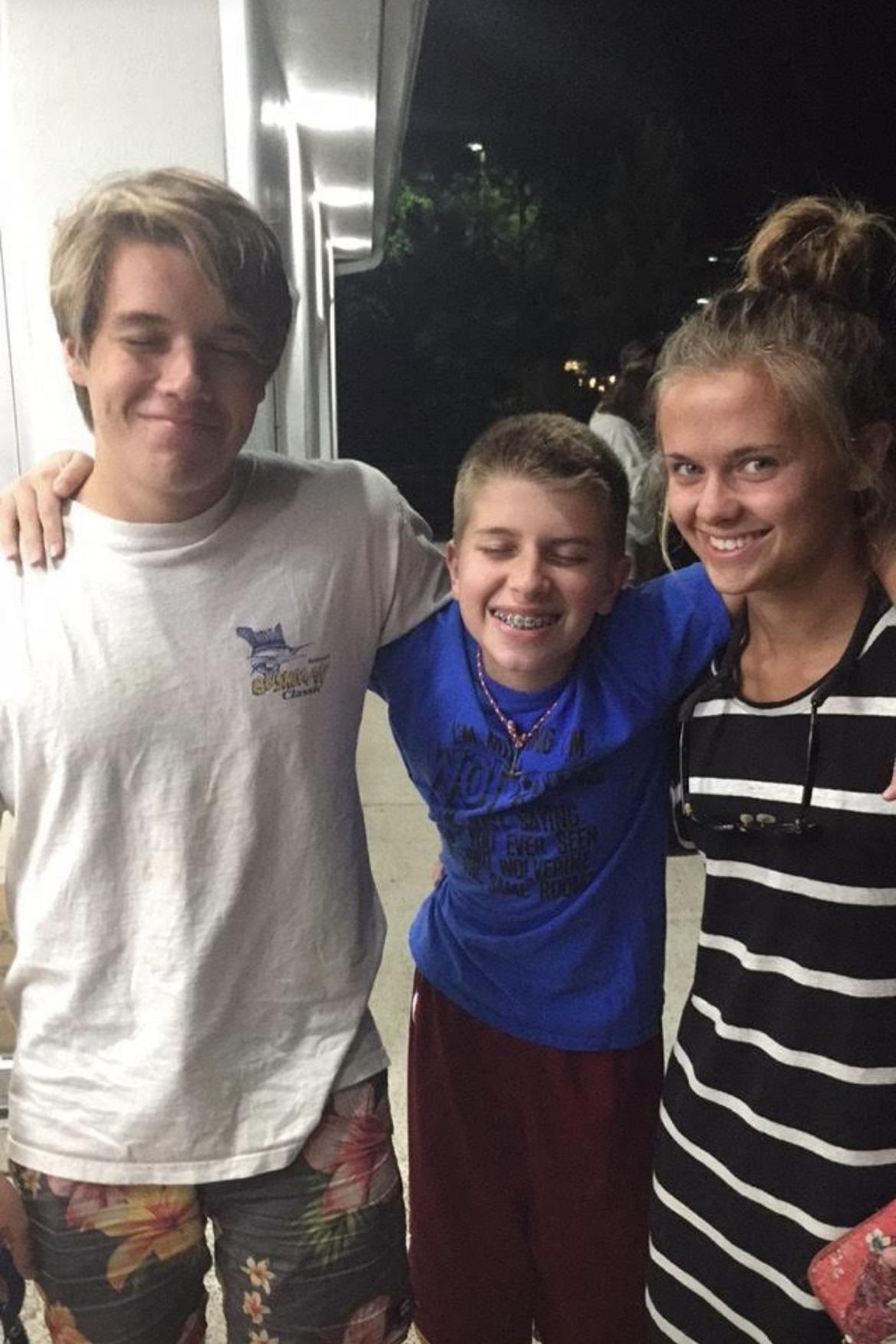 Little TJ with Luke and Madison at Dumser’s