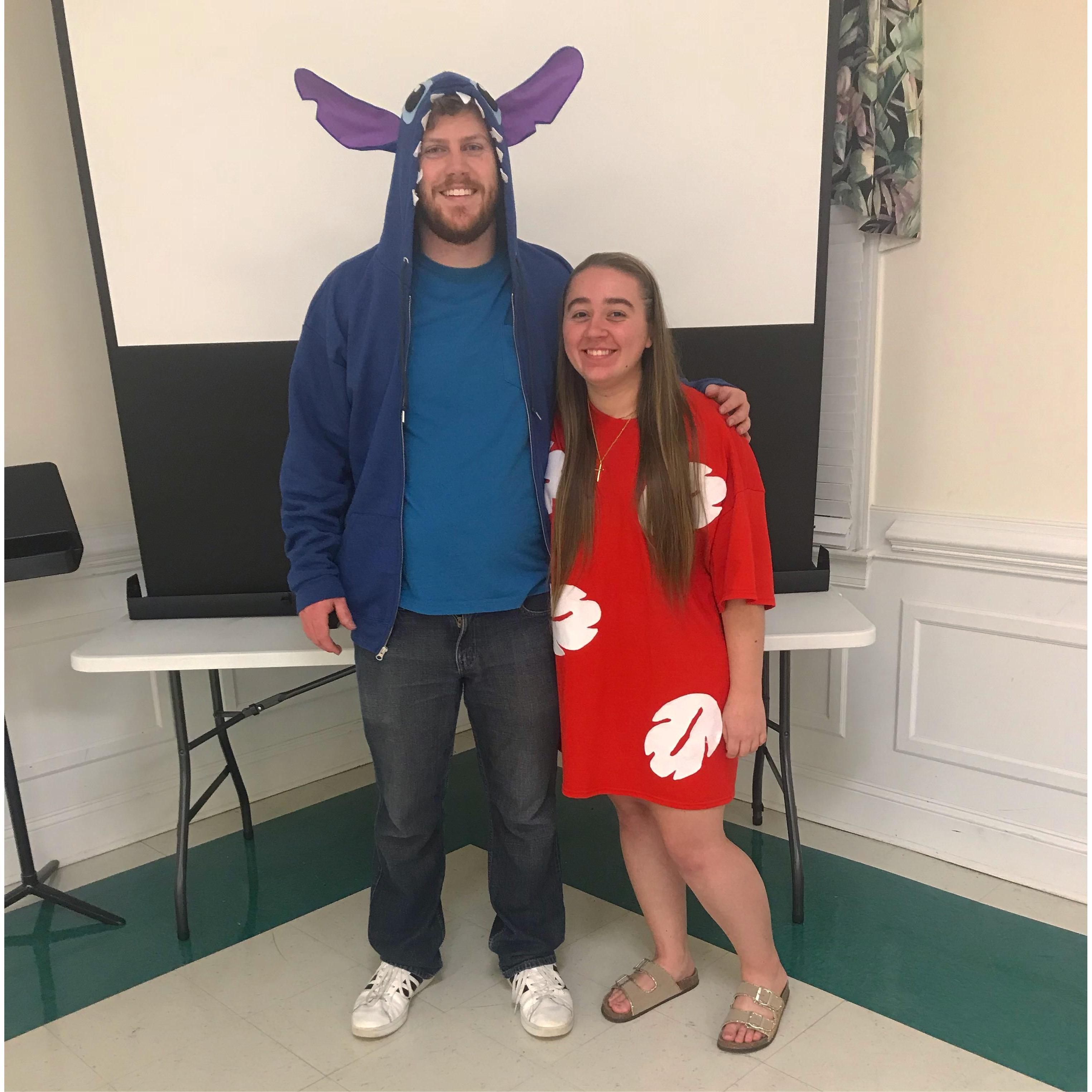October 2018....Little did we know we would be married the next time we would dress up in costume.