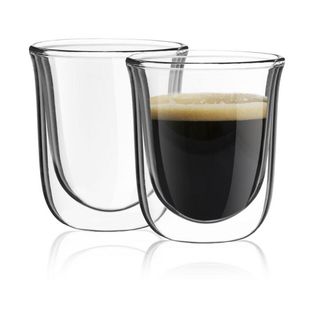 JoyJolt Javaah Double Wall Espresso Glasses Set of 2