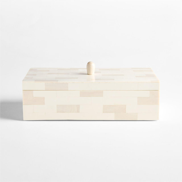 Colette Large 12" Resin Decorative Box by Laura Harrier and Tiffany Howell