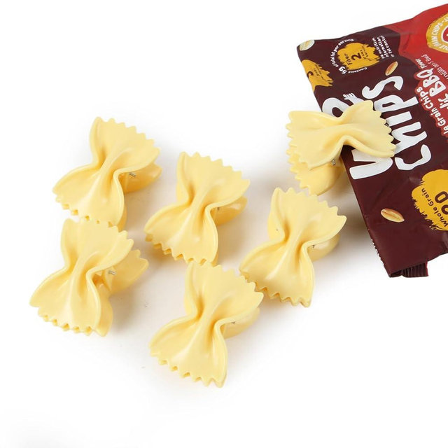 Bronkeeper 12 Pack Cute Chip Clips, Farfalle Design, Fun Food Bag Sealing Clips for Snacks, Chips, Pasta & Bread
