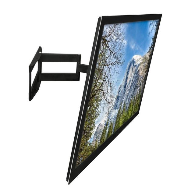 Mount-It! TV Wall Mount Full Motion, Center and Corner Installation, Tilt, Extend, Articulating TV Wall Bracket Fits up to 65 Inch TVs, Black
