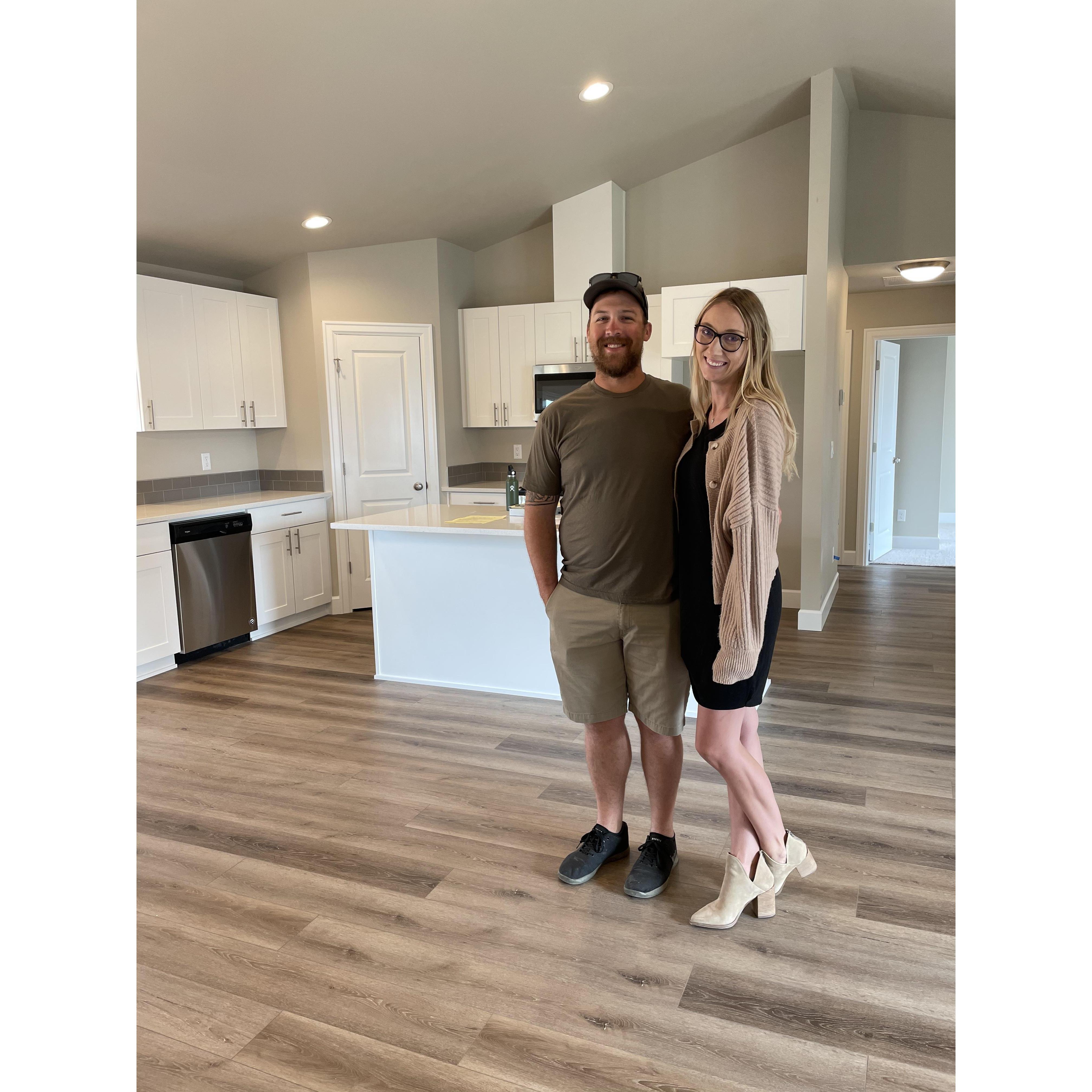 And in the midst of planning a wedding decided to also build their first home
