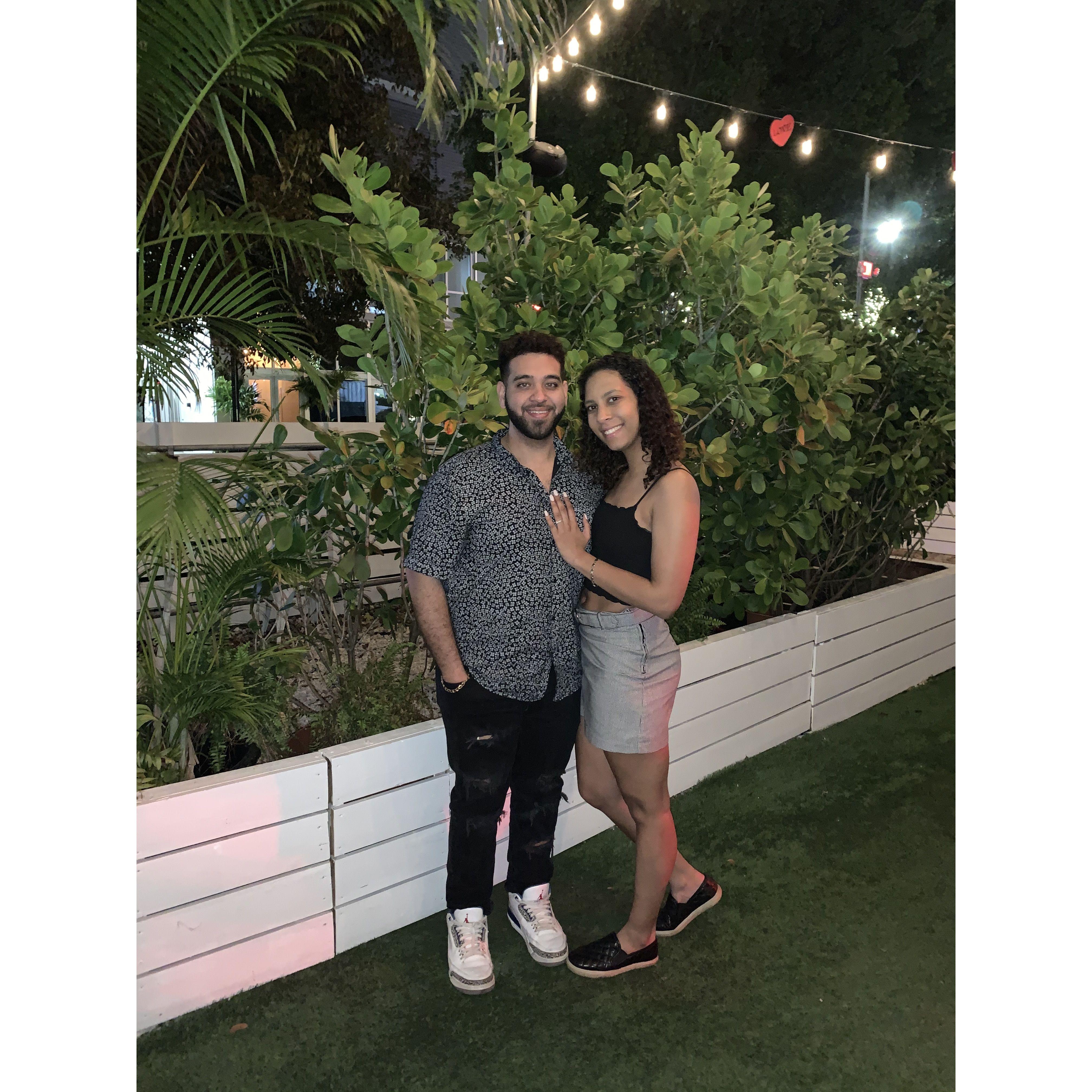 Our 6 month anniversary, Miami 2020