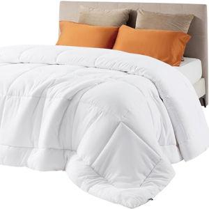 Bedsure Comforter Duvet Insert - Quilted Comforters Queen Size, All Season Duvet, GentleSoft Down Alternative Bedding Blanket, with 8 Tabs, Gifts for Women/Men, White, Queen 88 x 88 Inches