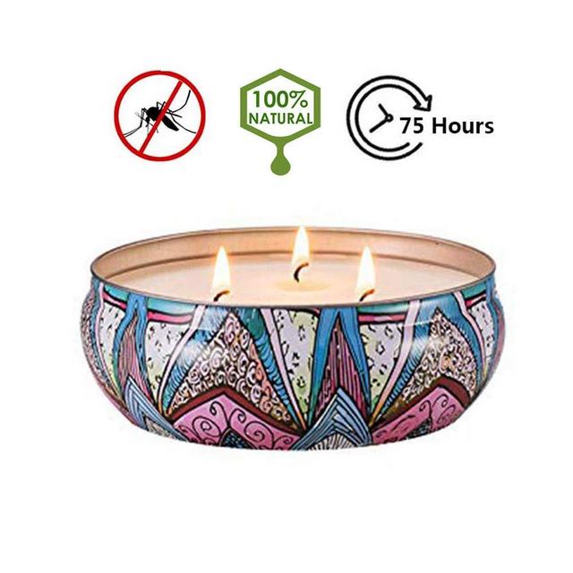 Citronella Outdoor Indoor Natural Soy Wax Candles Lemongrass Scented Candles Gift