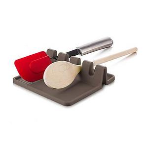 Silicone Utensil Rest in Grey