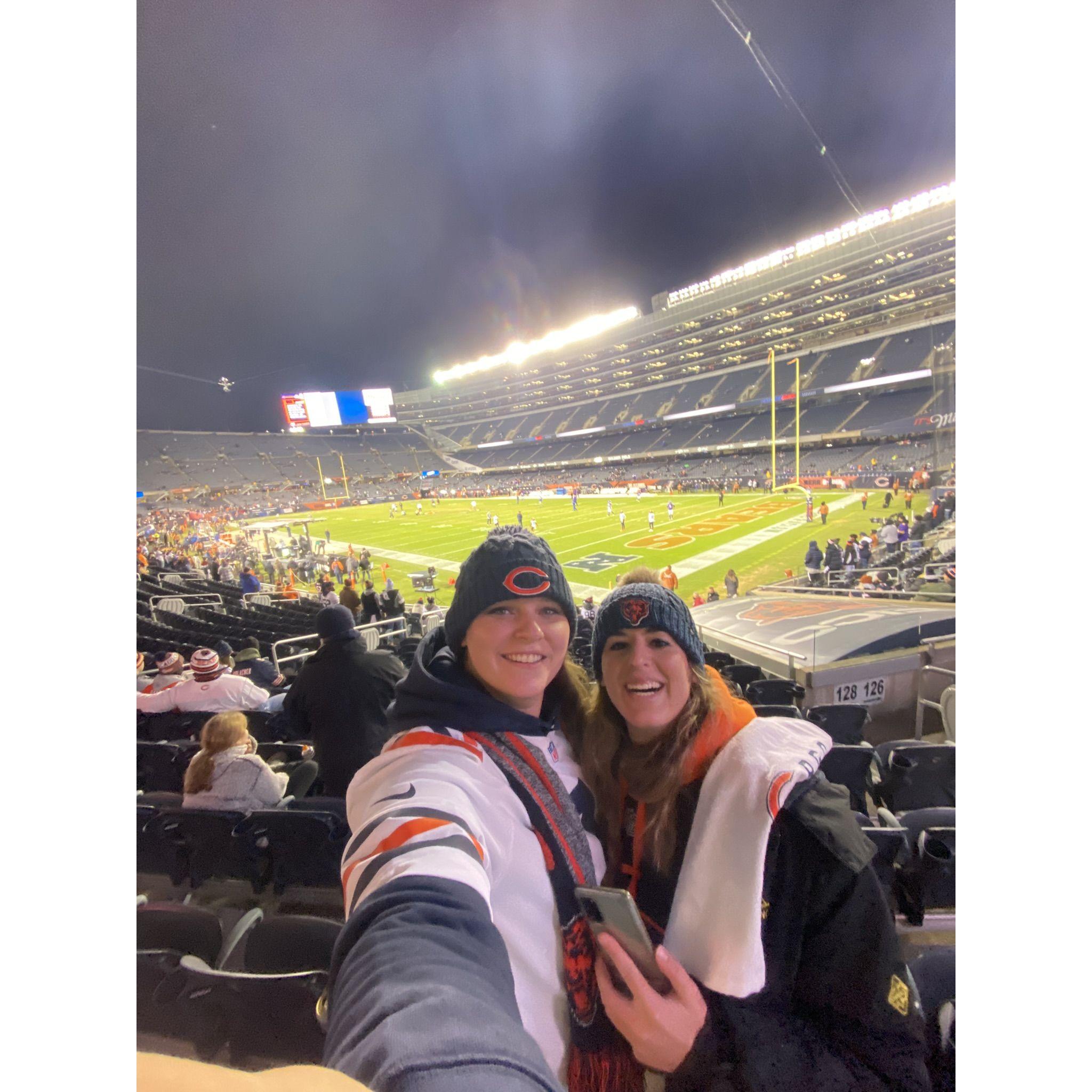 First Bears game at Soldier field- December 2021