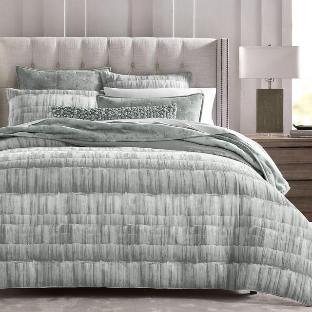 Hudson Park Collection Brushed Texture Stripe Duvet Cover, King - Exclusive