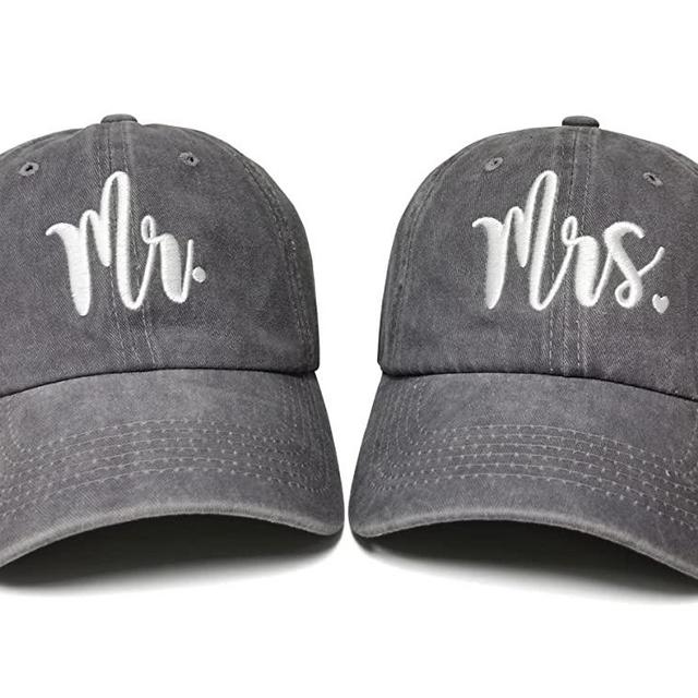 Mr and Mrs Baseball Hats for Men & Women