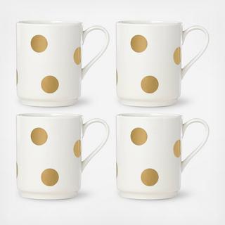 Deco Dot Mug, Set of 4