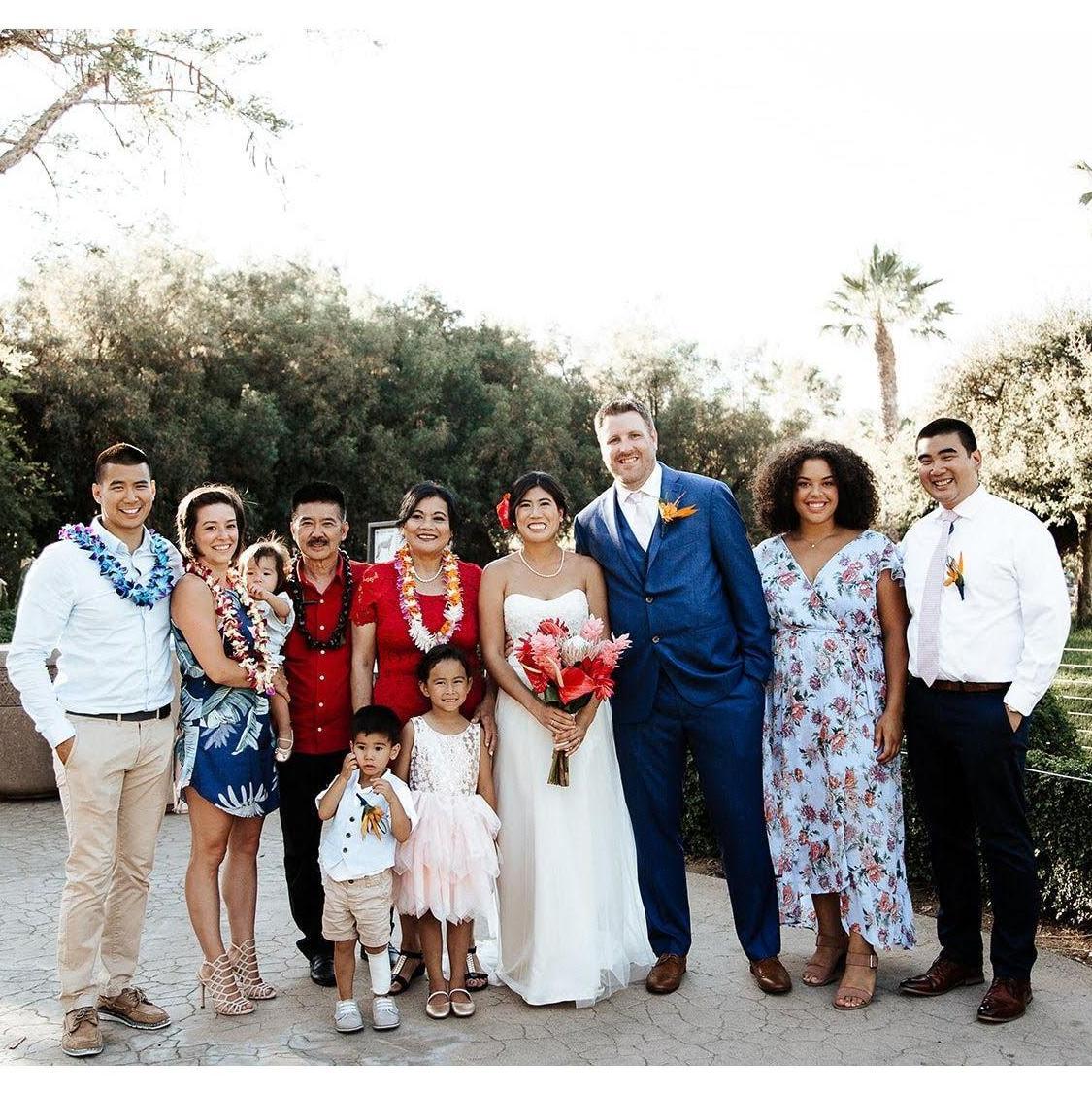 Celebrating at Melinda & Billy (Dan's sister and brother-in-law) wedding at the San Diego Zoo - July 2019!