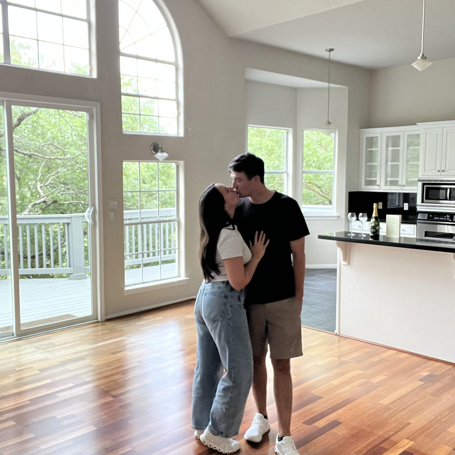 The day we got our keys to our first home together