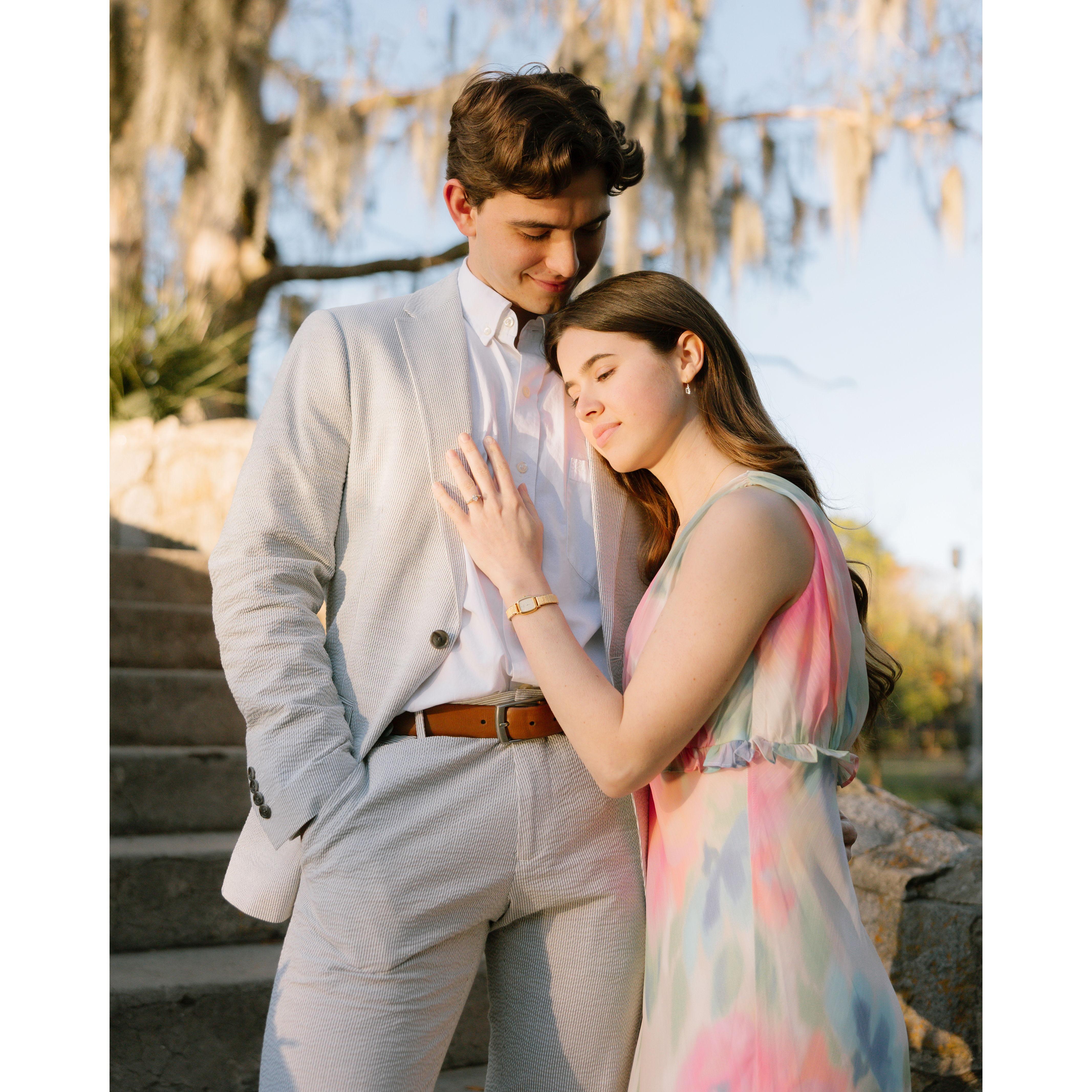 Engagement photos in City Park, New Orleans