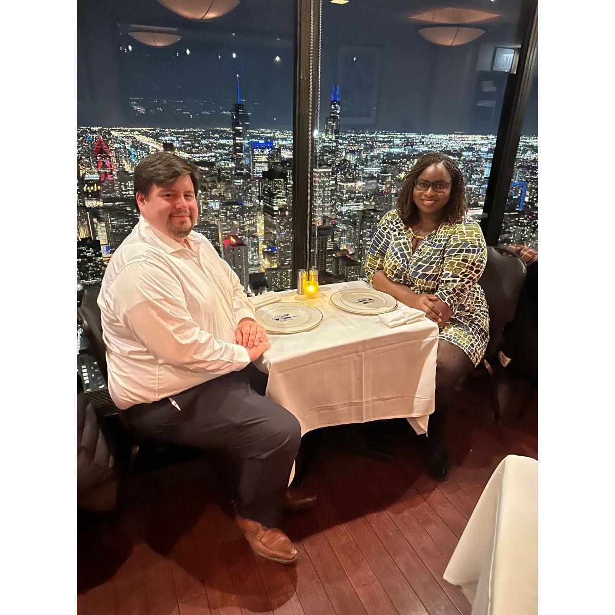 First Anniversary Dinner, the Signature Restaurant at the John Hancock, 2023