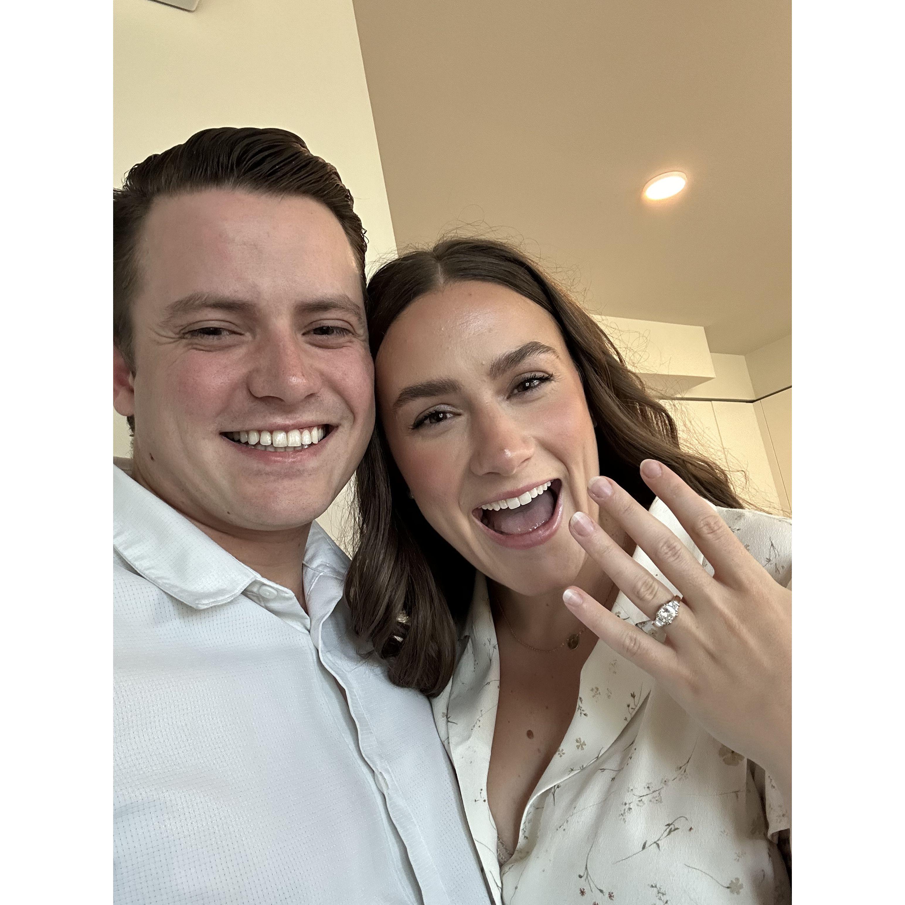 Right after Parker proposed!