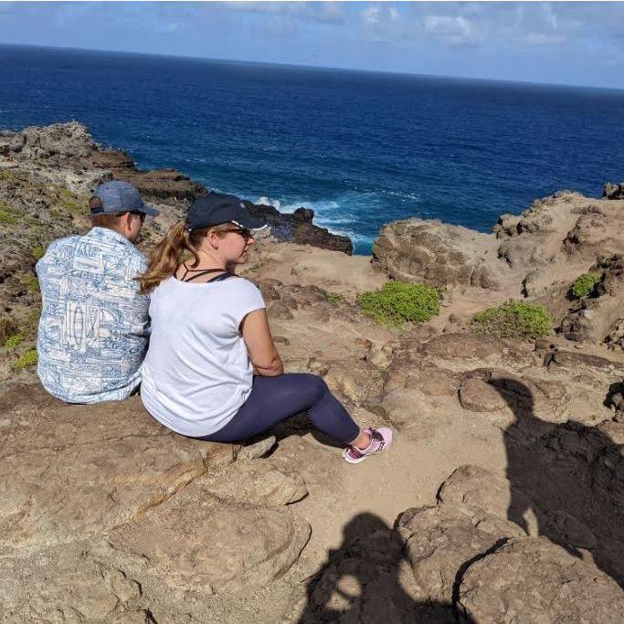 Just watching the blow holes