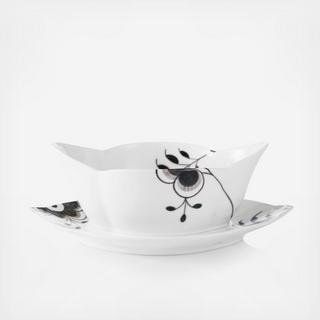 Blue Fluted Mega Sauce Boat