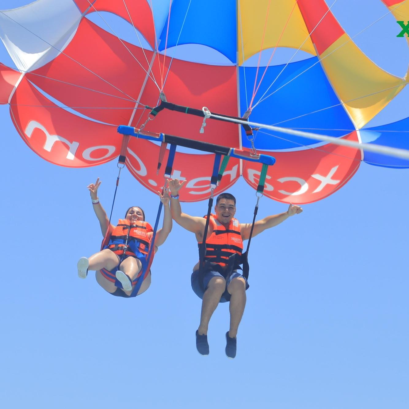 Parasailing in XCARET, MX.