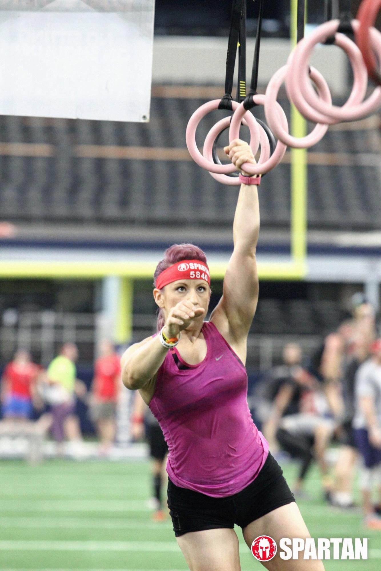 Natalie’s ring work isn’t too bad either. Spartan ATT Stadium Sprint, June 2019
