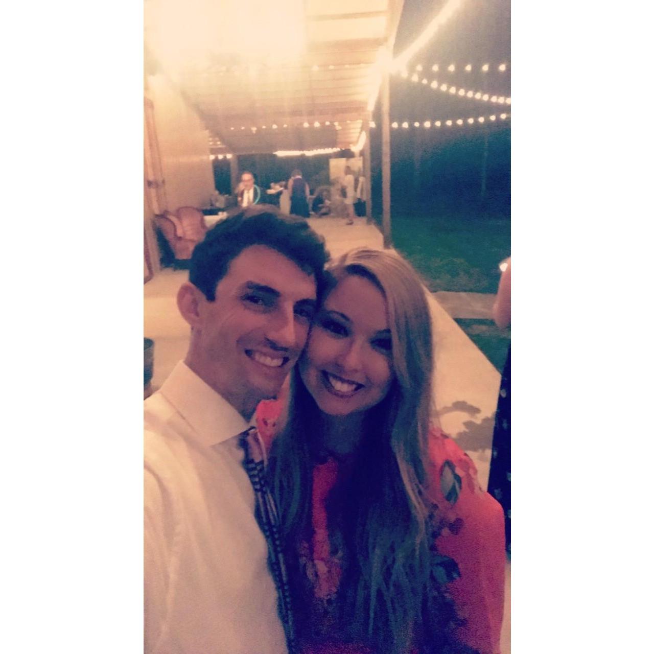 At Caroline and Ken's wedding!