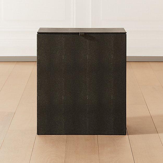 Grey Shagreen Hamper
