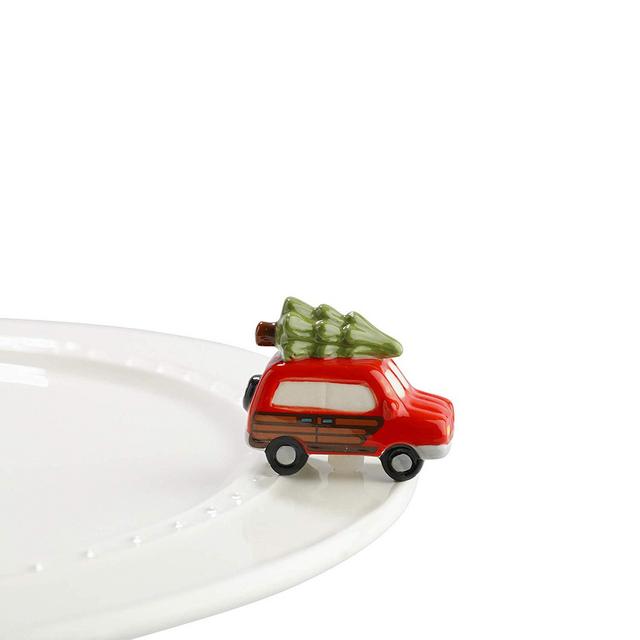 nf nora fleming - Nora Fleming Hand-Painted Mini: Just Like the Griswolds (Woody Van with Tree) A147