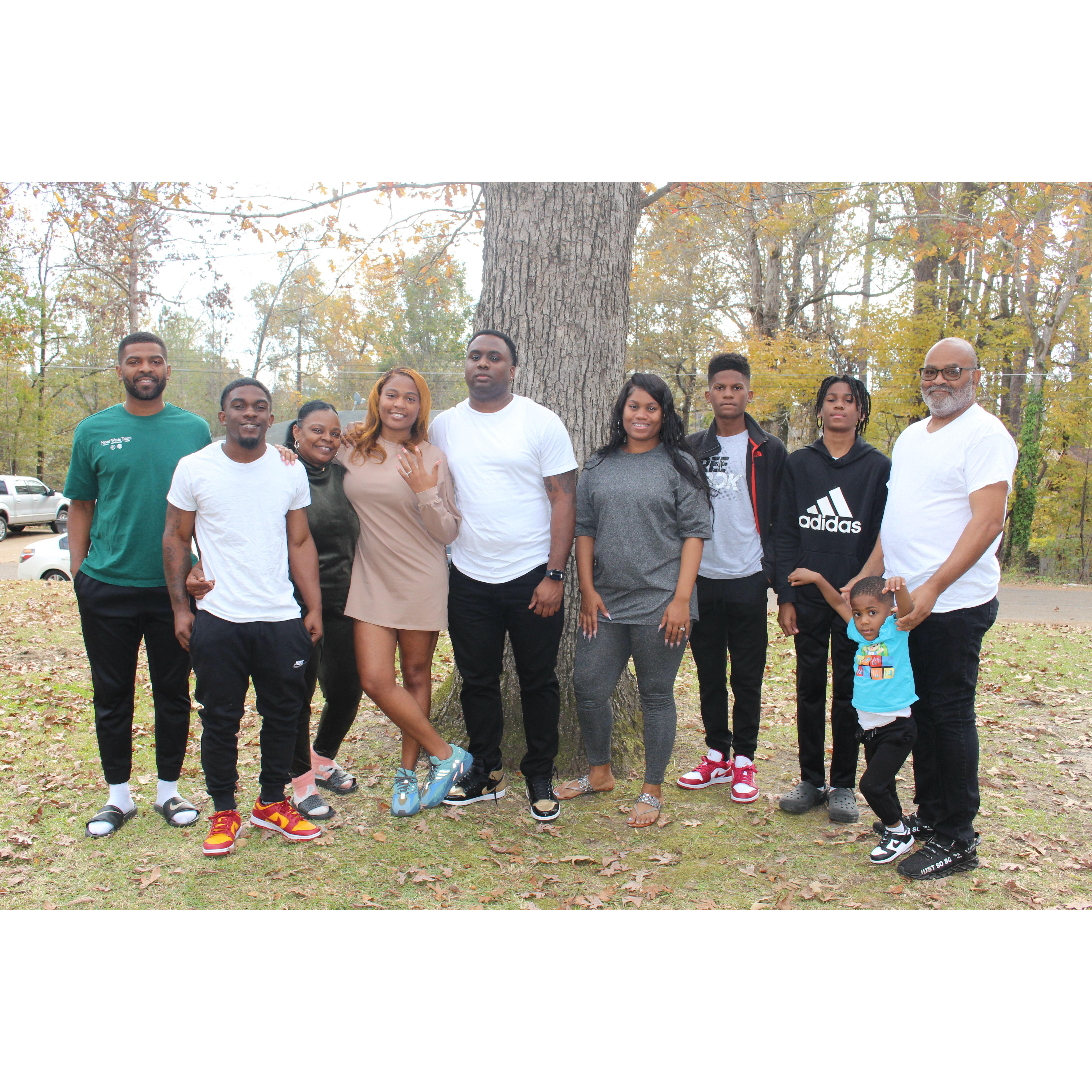 First family photo after the engagement.