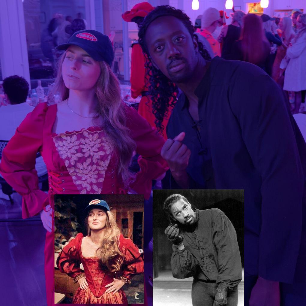 2025 Halloween- Meryl Streep and Denzel Washington as their Shakespeare at the Park characters