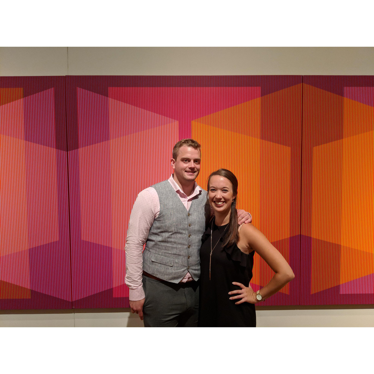 At Laura & Chris' wedding at the Weissman Art Museum