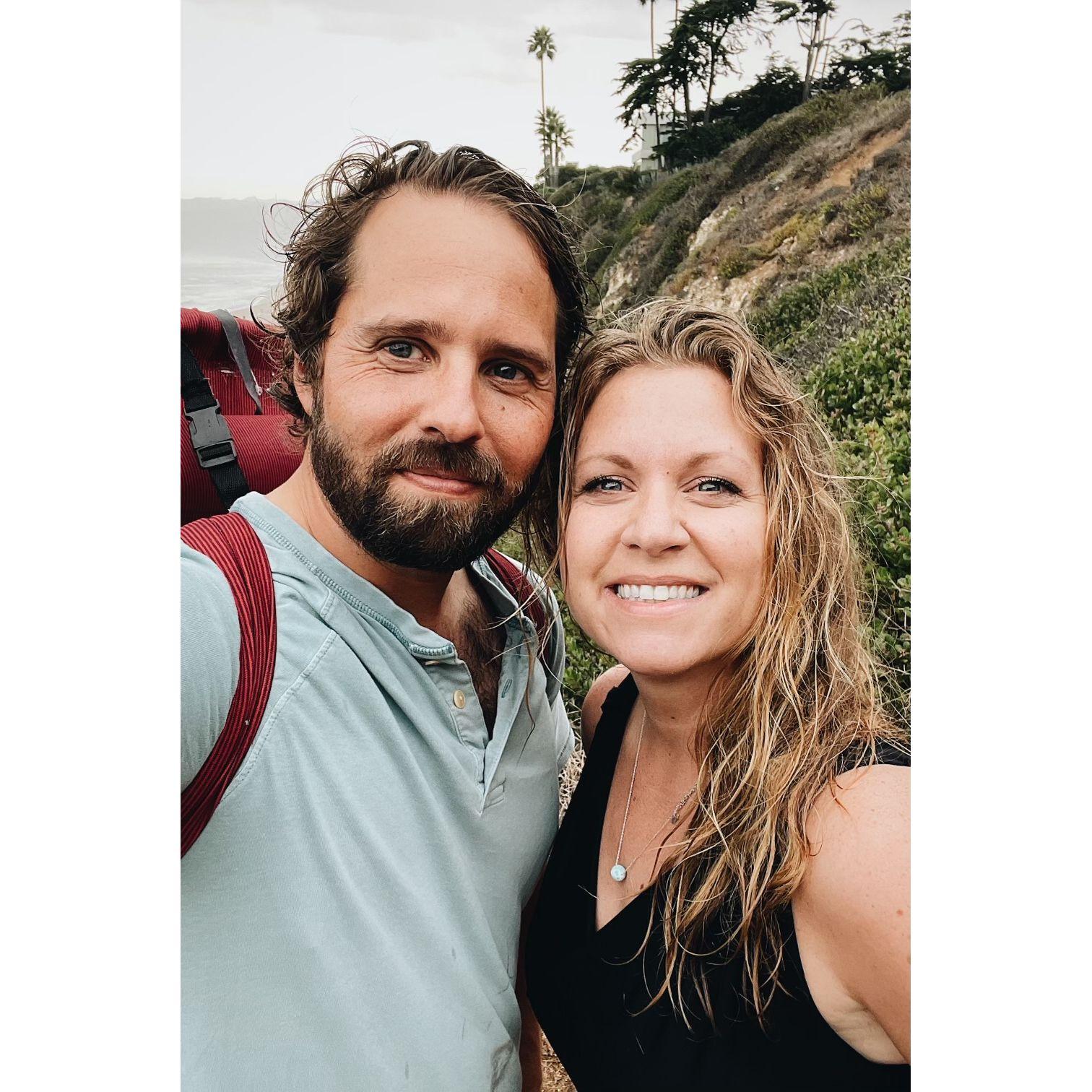 We got rained out in Malibu.
