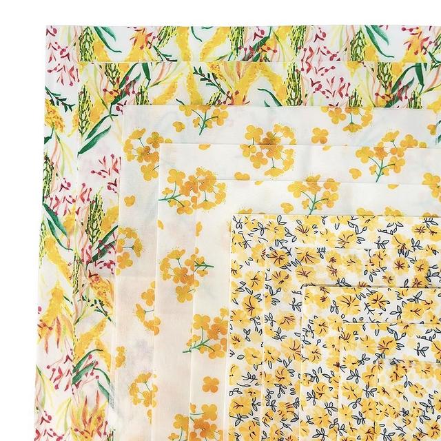 Reusable Beeswax Wrap - 10 Pack Eco-Friendly Beeswax Food Wraps | Zero Waste, Organic, Sustainable, Reusable Plastic & Silicone Free Beeswax Wraps for Food Storage | 5S, 3M & 2L
