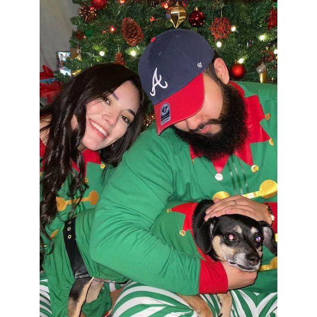 Our first christmas together in 2020.