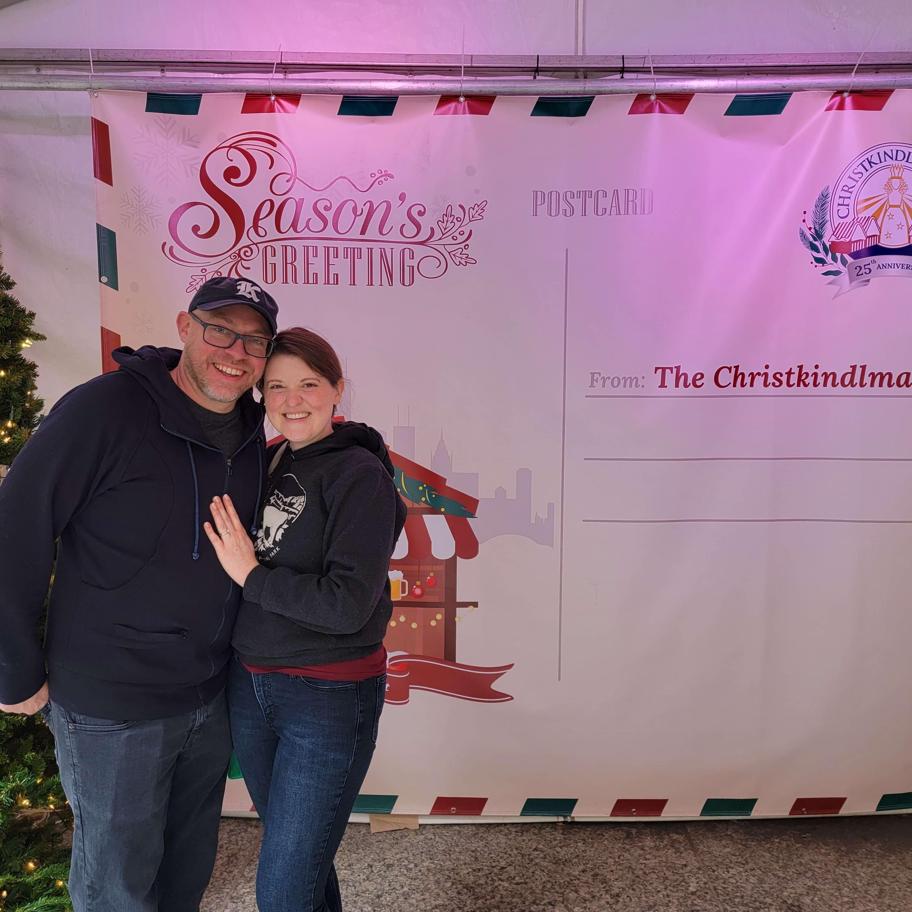 The day after we eloped we went back to the Christkindlmarket.