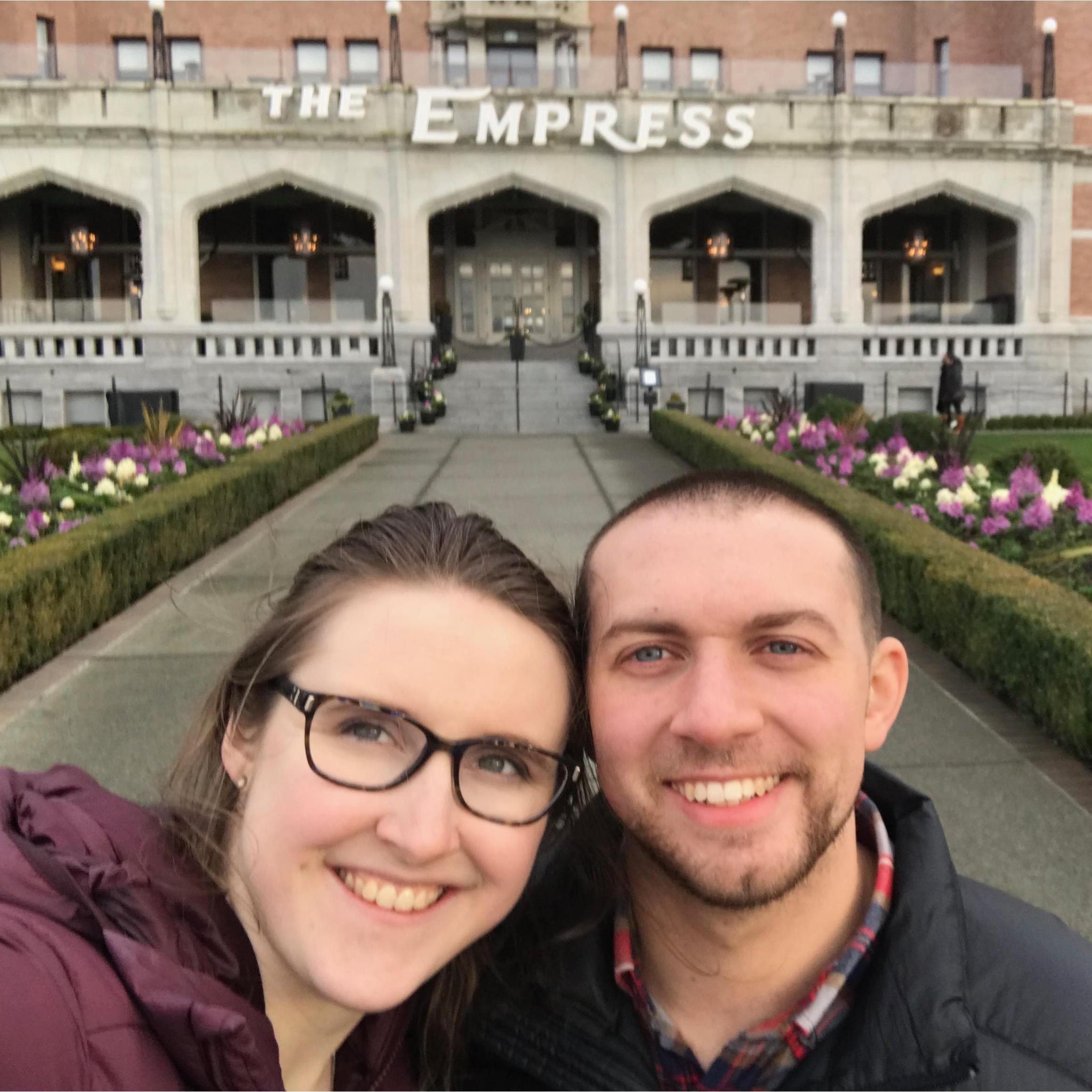 This was our first big trip to Victoria BC. We got to stay at the historic Empress Hotel for 2 nights. Best weekend ever!