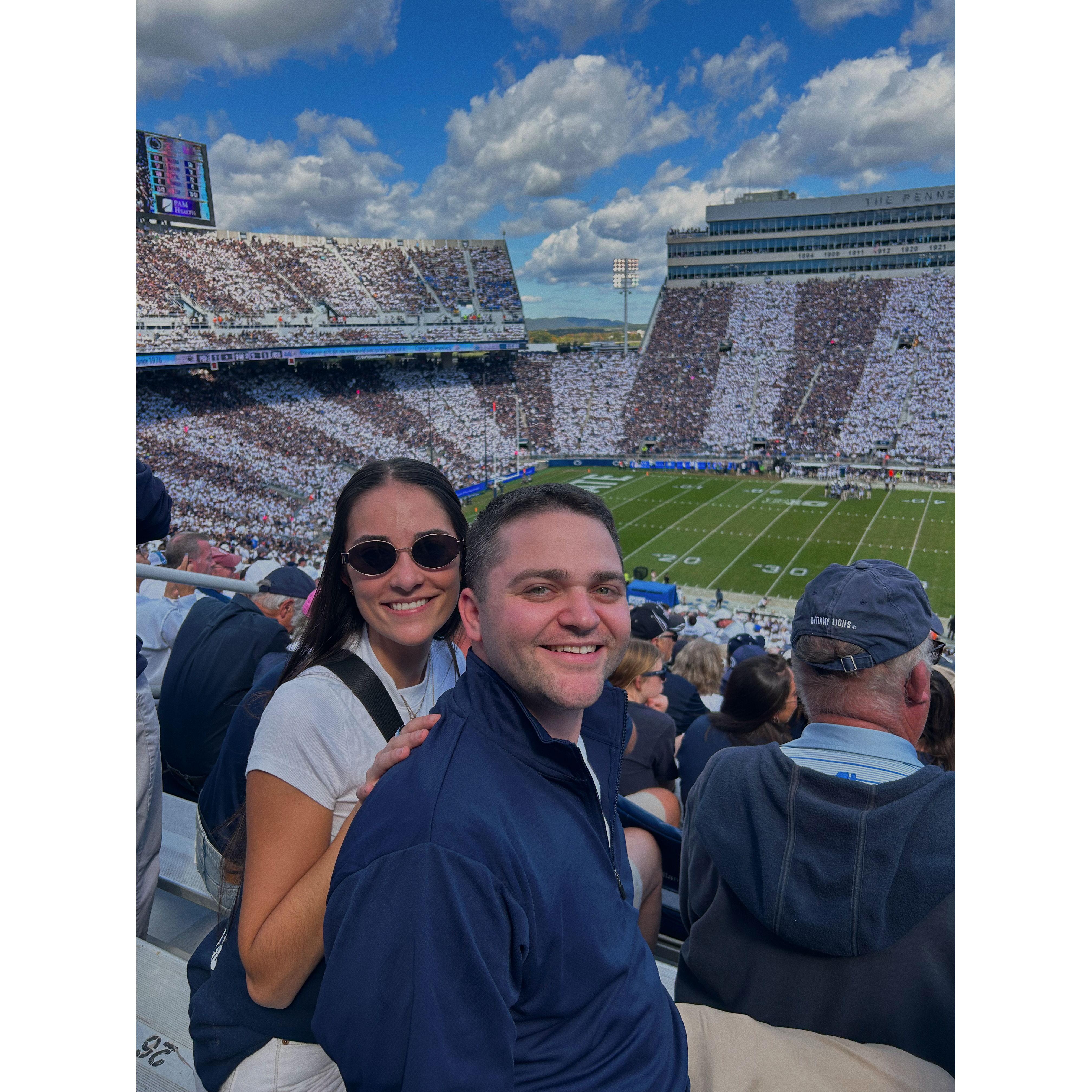 Our first Penn State game!!