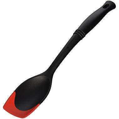 Le Creuset of America Revolution Bi-Material Saute Spoon, Cerise (Cherry Red)