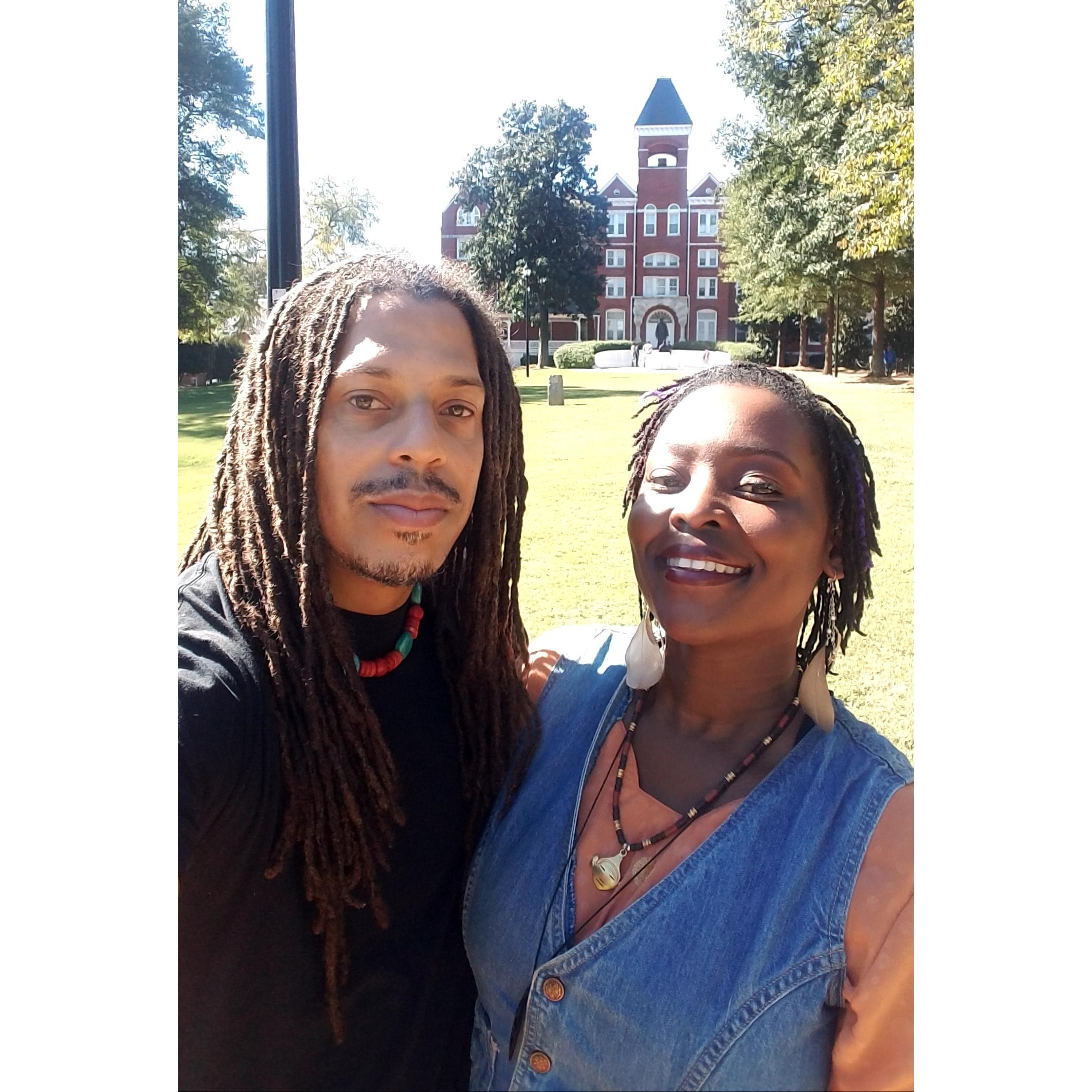 Morehouse Homecoming outside of the famed Graves Hall.