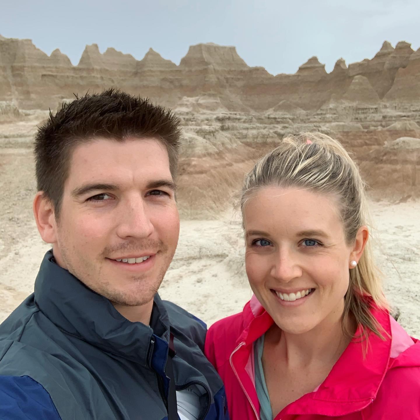 Badlands National Park, South Dakota. This was our last day as "boyfriend and girlfriend," before we were engaged!