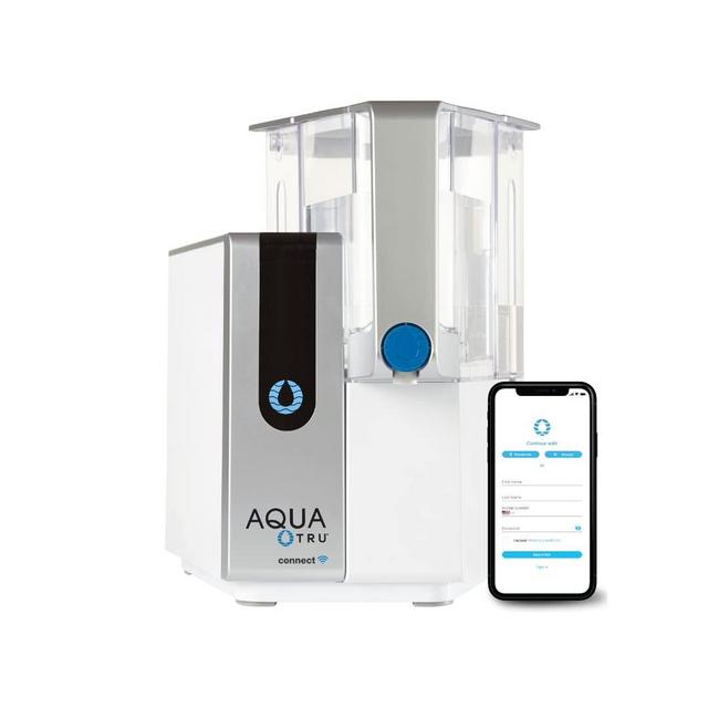 AquaTru Connect Smart Countertop Reverse Osmosis Water Filter System with App | WiFi Capability