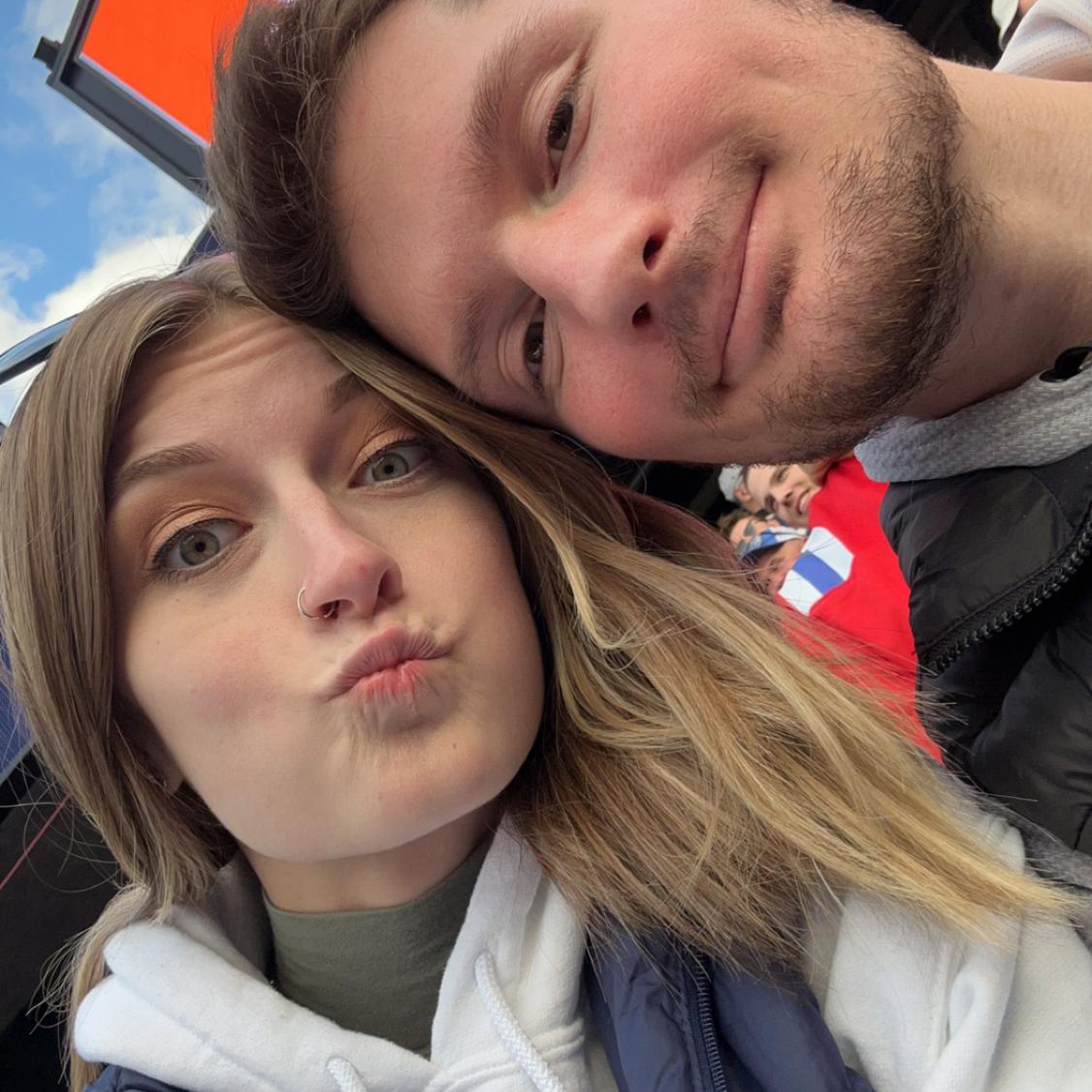 Our first Pats game!