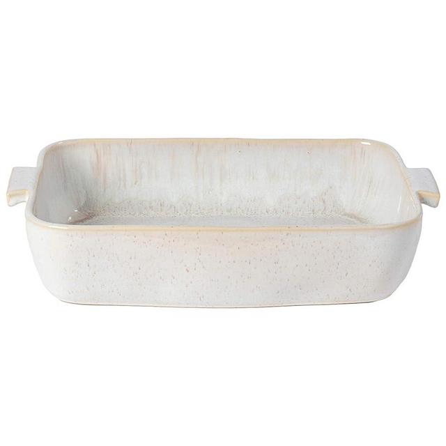 Casafina Ceramic 16" x 10.75" Rectangular Baker - Eivissa Collection, Sand Beige | Oven & Dishwasher Safe Bakeware | Food Safe Glazing | Restaurant Quality Dinnerware