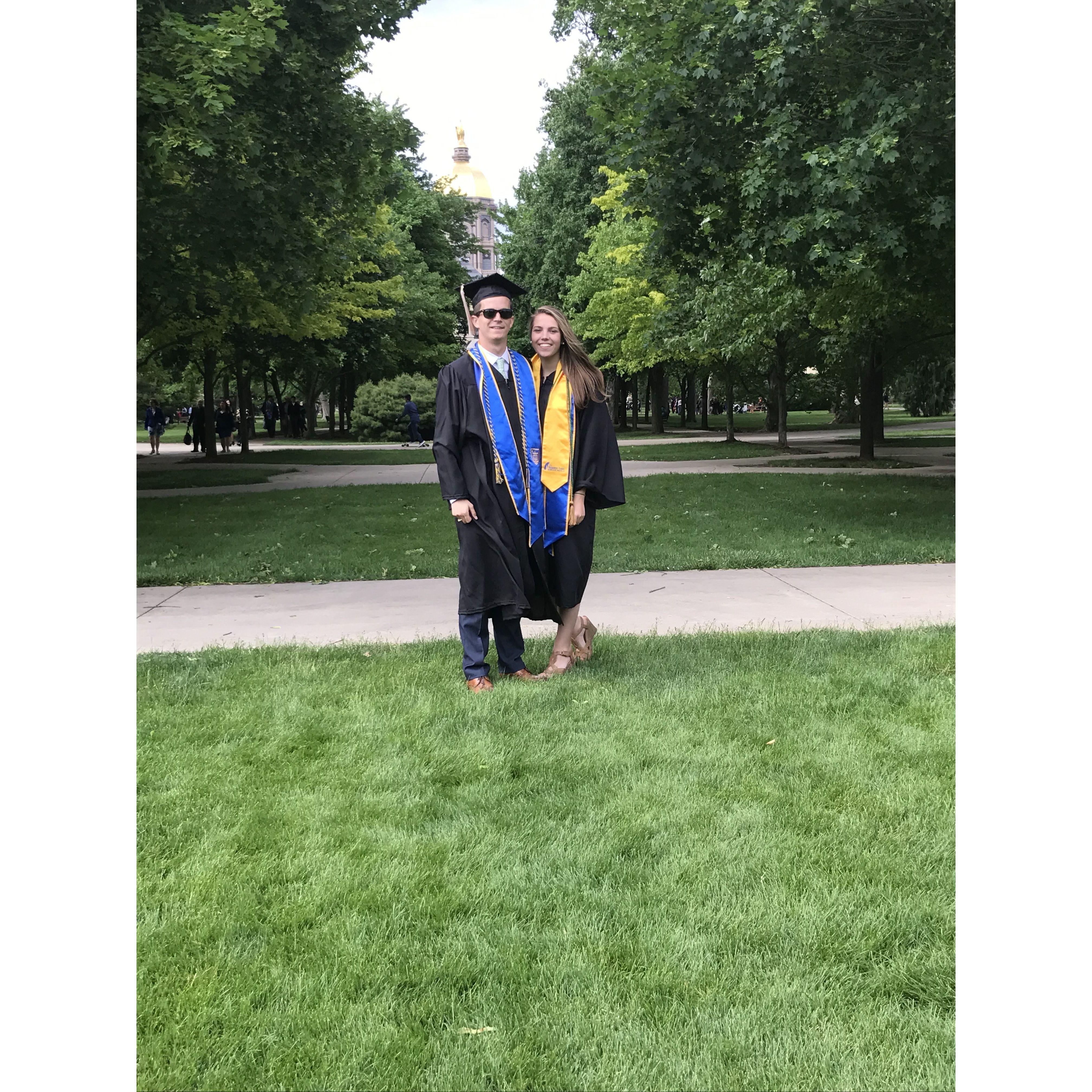 May 2017 - Our graduation weekend at ND!