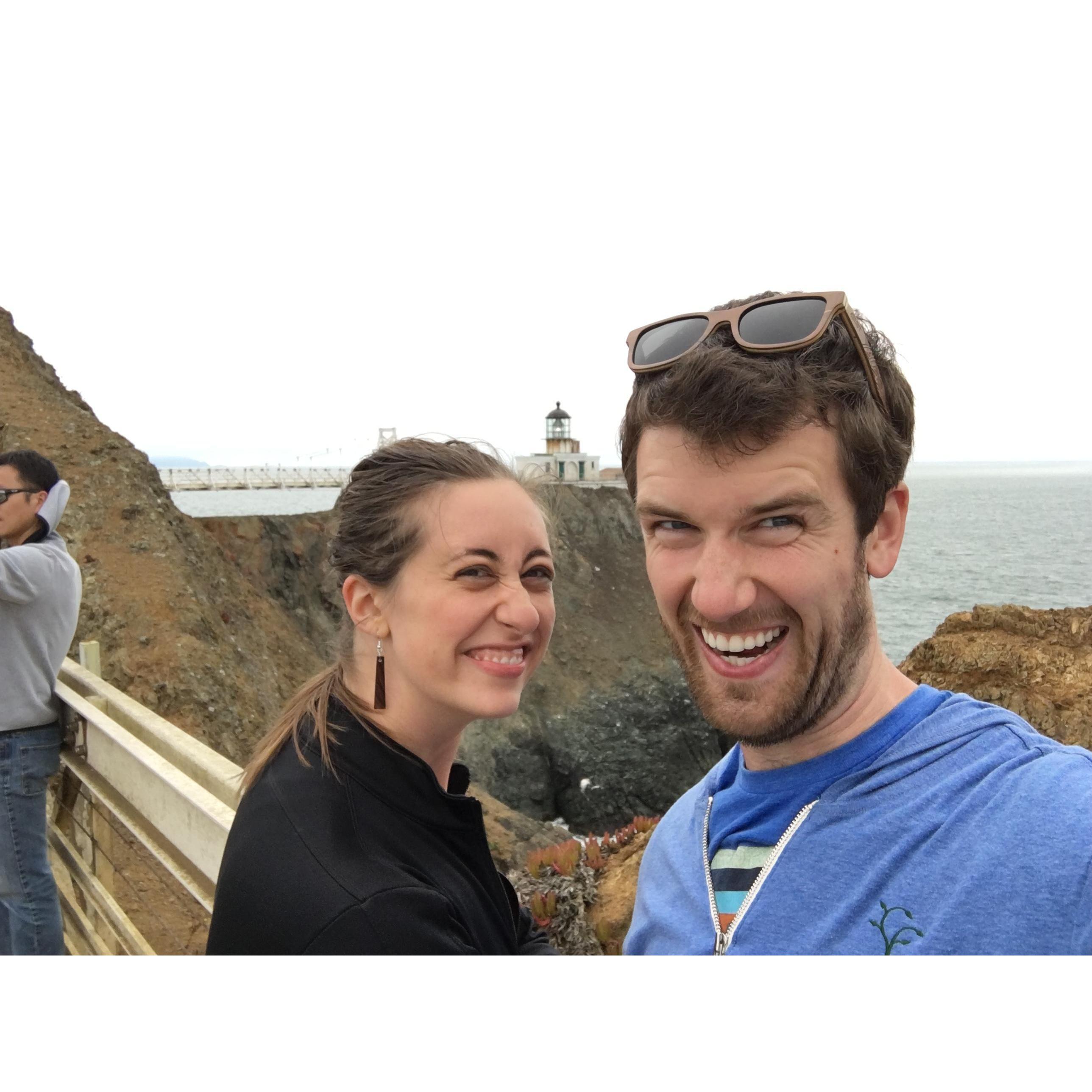 At Point Bonita lighthouse in SF