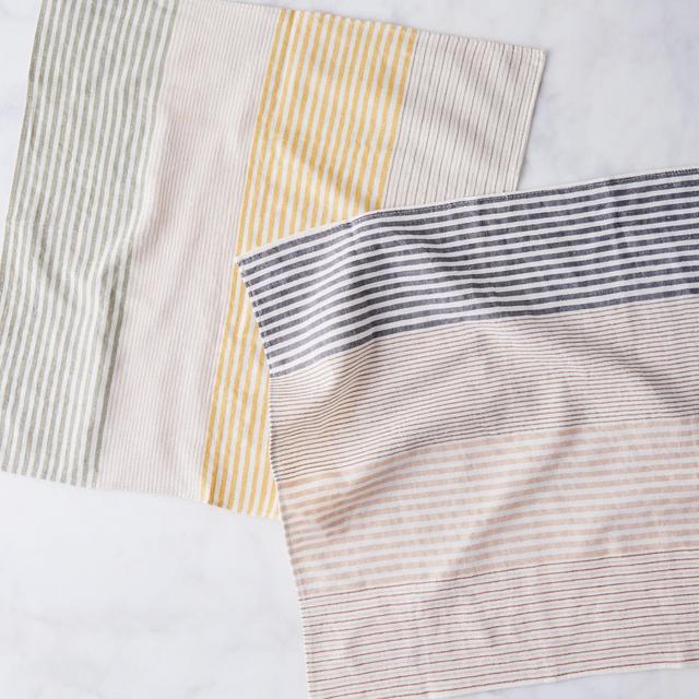 Handwoven Cotton Stripe Napkins (Set of 4)