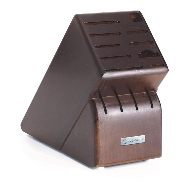 Wusthof 15-Slot Knife Storage Block, Walnut