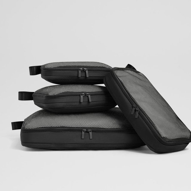 Compression Packing Cubes in Black or Olive Green